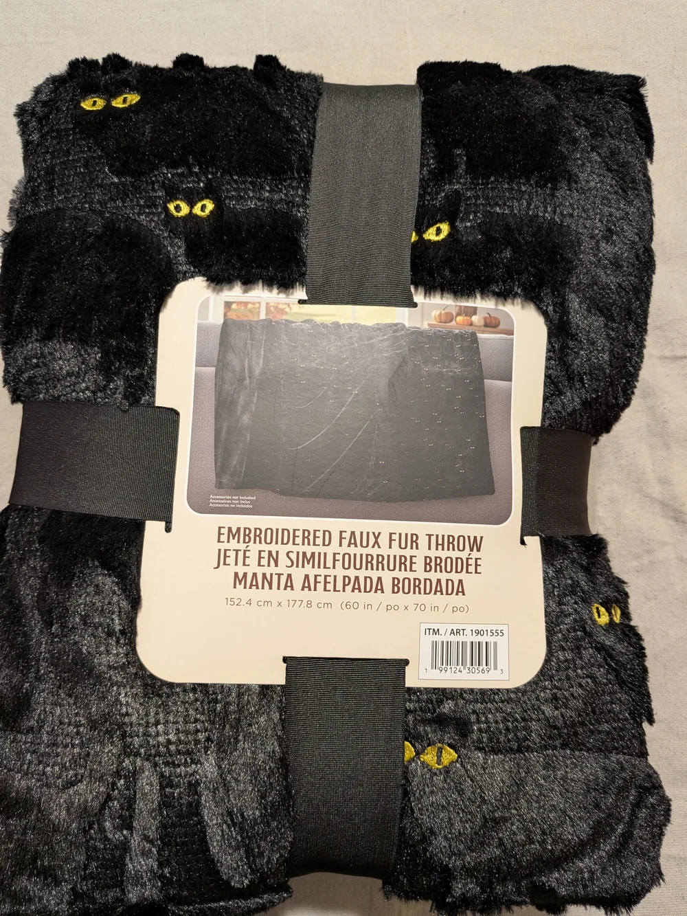 Viral Halloween Spooky Cat Black Blanket and 2026 Halloween Bucket